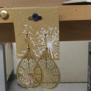Earrings 14k gold plated (Brand New)